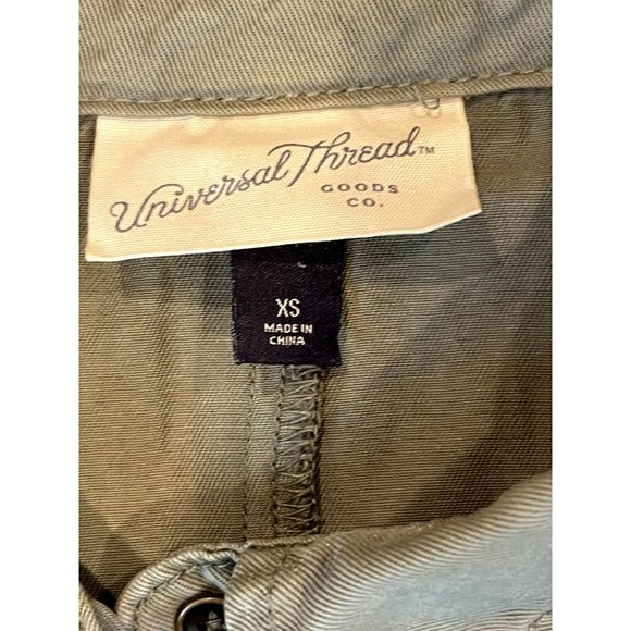 Universal Thread Women's Romper Jumpsuit Front Button Drawstring Waist Green XS - Picture 6 of 8